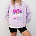 90's Party 90s Nostalgia Retro Rave Dance Music Comfort Colors Sweatshirt Crimson 90's Party 90s Nostalgia Retro Rave Dance Music Comfort Colors Sweatshirt Crimson