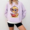 Adorable Book Lover Ostrich With Reading Glasses Cute Comfort Colors Sweatshirt Crimson