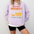 Ask Me About Ancient Times I'm From The 1900s Humorous Joke Comfort Colors Sweatshirt Crimson