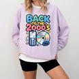 Back To The 2000s Retro Nostalgia Comfort Colors Sweatshirt Crimson
