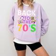 Back To The 70's Mixtape Era Nostalgia Retro 1970 70's Style Comfort Colors Sweatshirt Crimson