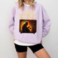 Bigfoot Saturday Morning Nostalgia Comfort Colors Sweatshirt Crimson