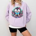 Bookish Penguin Heart A Readers Love Penguins Comfort Colors Sweatshirt Crimson Bookish Penguin Heart A Readers Love Penguins Comfort Colors Sweatshirt Crimson