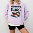 Bookmarks Are For Quitters Reading Quote Book Lover Comfort Colors Sweatshirt Crimson Bookmarks Are For Quitters Reading Quote Book Lover Comfort Colors Sweatshirt Crimson