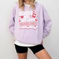 Books Are My Love Language Valentines Book Lover Teacher Comfort Colors Sweatshirt Crimson