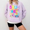 Bruh This Is My 80's Costume Nostalgia Mixtape 80s 90s Party Comfort Colors Sweatshirt Crimson