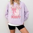 Chapter Thirty Est 1995 Cute 30th Birthday Book Bow Coquette Comfort Colors Sweatshirt Crimson Chapter Thirty Est 1995 Cute 30th Birthday Book Bow Coquette Comfort Colors Sweatshirt Crimson