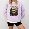 Christmas Movies Chill Retro VHS Holiday Nostalgia Comfort Colors Sweatshirt Crimson
