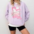 Coquette Reading Book Lover Pink Bow Bookish Mom & Daughter Comfort Colors Sweatshirt Crimson Coquette Reading Book Lover Pink Bow Bookish Mom & Daughter Comfort Colors Sweatshirt Crimson