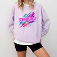 Cowabunga Retro 80s 90s Nostalgia Slang Neon Grunge Art Comfort Colors Sweatshirt Crimson