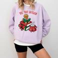 Cute Gingerbread Man Reading Book Nerd Christmas Bookish Comfort Colors Sweatshirt Crimson Cute Gingerbread Man Reading Book Nerd Christmas Bookish Comfort Colors Sweatshirt Crimson