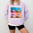 Cute Penguin Reading Book School Librarian Teacher Student Comfort Colors Sweatshirt Crimson Cute Penguin Reading Book School Librarian Teacher Student Comfort Colors Sweatshirt Crimson