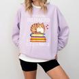 Easily Distracted By Cats And Books Reading Lover Bookish Comfort Colors Sweatshirt Crimson Easily Distracted By Cats And Books Reading Lover Bookish Comfort Colors Sweatshirt Crimson