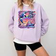 EAT THE RICH 90S NOSTALGIA WHALE ORCA YAHCT RETRO Comfort Colors Sweatshirt Crimson EAT THE RICH 90S NOSTALGIA WHALE ORCA YAHCT RETRO Comfort Colors Sweatshirt Crimson