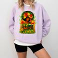 Educated Women Girls Reading Book Black History Month Comfort Colors Sweatshirt Crimson