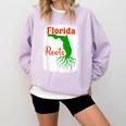 Florida Roots Florida Nostalgia Comfort Colors Sweatshirt Crimson
