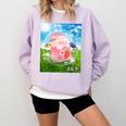 Frutiger Aero Aesthetic Tech Kawaii Strawberry Milk Fishes Comfort Colors Sweatshirt Crimson Frutiger Aero Aesthetic Tech Kawaii Strawberry Milk Fishes Comfort Colors Sweatshirt Crimson