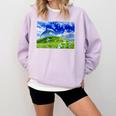 Frutiger Aero Dolphin Meadow Aesthetic Y2k 2000s Ironic Comfort Colors Sweatshirt Crimson Frutiger Aero Dolphin Meadow Aesthetic Y2k 2000s Ironic Comfort Colors Sweatshirt Crimson