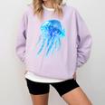 Frutiger Aero Y2K Jellyfish Comfort Colors Sweatshirt Crimson