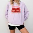 Galentine Book Club Comfort Colors Sweatshirt Crimson Galentine Book Club Comfort Colors Sweatshirt Crimson