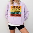 Hema Definition Like A Book Club With Swords Comfort Colors Sweatshirt Crimson