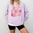 Hot Girls Read Cute Book Lover Reading Club Comfort Colors Sweatshirt Crimson