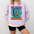 Be Kind Rewind 90s VHS Nostalgia Retro Comfort Colors Sweatshirt Crimson Be Kind Rewind 90s VHS Nostalgia Retro Comfort Colors Sweatshirt Crimson