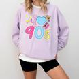 I Love 90's Retro Style Nostalgia Vibe 1990's Party Comfort Colors Sweatshirt Crimson I Love 90's Retro Style Nostalgia Vibe 1990's Party Comfort Colors Sweatshirt Crimson