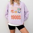 Be Nice To Me I'm From The 1900s Premium Comfort Colors Sweatshirt Crimson