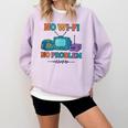 No Wi-Fi No Problem – Retro Dial Up Tech Nostalgia Comfort Colors Sweatshirt Crimson