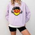 Nostalgia Chest Flag GDR Comfort Colors Sweatshirt Crimson
