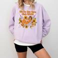 We Do Not Care Club WDNC Reading Book Boho Floral Comfort Colors Sweatshirt Crimson
