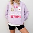 Nothing Beats Reading Rock Paper Scissors Book Lover Library Comfort Colors Sweatshirt Crimson