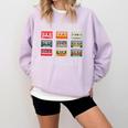 Old School Playlist Nostalgia Vibes Cassette Comfort Colors Sweatshirt Crimson