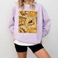 Orange Comic Book Orange Color Graphic Premium Tri-Blend Comfort Colors Sweatshirt Crimson