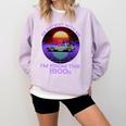 Be Patient With Me I'm From The 1900s Synthwave Premium Comfort Colors Sweatshirt Crimson Be Patient With Me I'm From The 1900s Synthwave Premium Comfort Colors Sweatshirt Crimson