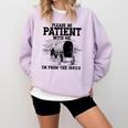 Please Patient I'm From The 1900s Boomer Memes Premium Comfort Colors Sweatshirt Crimson