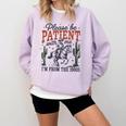 Please Be Patient I'm From The 1900s Cowboy Skeleton Comfort Colors Sweatshirt Crimson Please Be Patient I'm From The 1900s Cowboy Skeleton Comfort Colors Sweatshirt Crimson