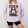 Please Be Patient With Me I'm From The 1900s Floppy Disk Premium Comfort Colors Sweatshirt Crimson