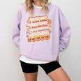 Please Be Patient I'm From The 1900s Groovy Women Comfort Colors Sweatshirt Crimson