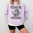 Please Be Patient I'm From The 1900s Horse Drawn Wagon Gifts Comfort Colors Sweatshirt Crimson