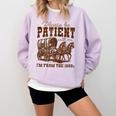 Please Be Patient With Me I'm From The 1900s 1900s Meme Comfort Colors Sweatshirt Crimson