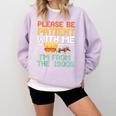 Please Be Patient With Me I'm From The 1900s Trendy Comfort Colors Sweatshirt Crimson