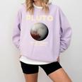 Pluto Never Forget 1930-2006 Planet Space Science Nostalgia Comfort Colors Sweatshirt Crimson