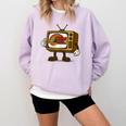 Protect PBS 80s Nostalgia Television Shirt Comfort Colors Sweatshirt Crimson