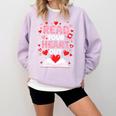 Read Your Heart Out Valentine Reading Book Lover Teacher Premium Tri-Blend Comfort Colors Sweatshirt Crimson Read Your Heart Out Valentine Reading Book Lover Teacher Premium Tri-Blend Comfort Colors Sweatshirt Crimson