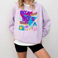 Retro 1980s 80's Baby 1990s 90's Made Me Nostalgia Birthday Comfort Colors Sweatshirt Crimson