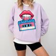 Retro 80s And 90s Cassette Perfect For Nostalgia Comfort Colors Sweatshirt Crimson Retro 80s And 90s Cassette Perfect For Nostalgia Comfort Colors Sweatshirt Crimson