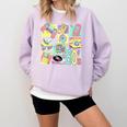 Retro 80s Nostalgia 1980s Throwback Party Costume Comfort Colors Sweatshirt Crimson