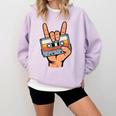 Retro Cassette Tape For 80s & 90s Nostalgia Comfort Colors Sweatshirt Crimson